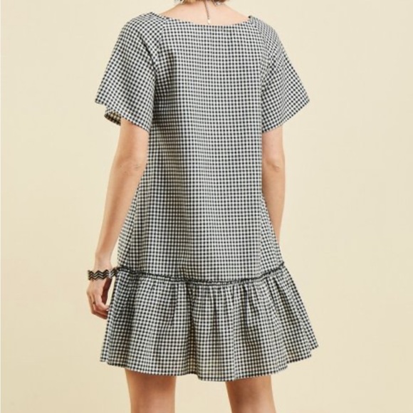 Entro drop waist gingham dress szS - Picture 5 of 12
